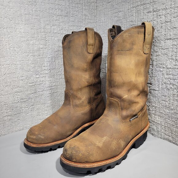 Carolina Well X 12” Men’s Size 13D Waterproof Comp Toe Ranch Wellington Logger - Picture 6 of 11